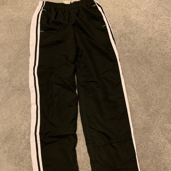 Athletic Works Other - Black with white stripes sides wind pants